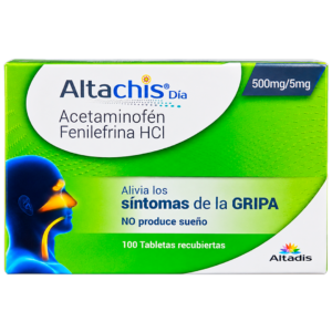 ALTACHIS DIA CJ X 100 TAB (ACETAMINOFEN 500MG / FENILEFRINA HCL 5MG)