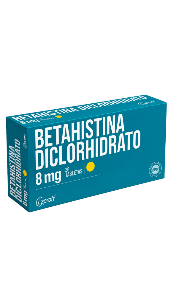 BETAHISTINA 8MG CJ X 20 TAB