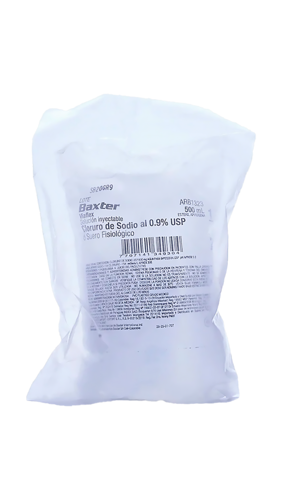 CLORURO DE SODIO 0.9% 500ML