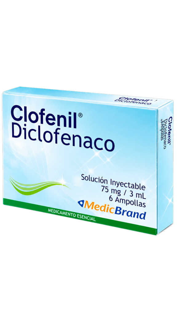 CLOFENIL (DICLOFENACO SOL INY 75MG/3ML) CJ X 6 AMP