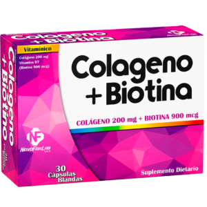 COLAGENO + BIOTINA COLAG 200MG + BIOTINA 900MG NOVOFAR