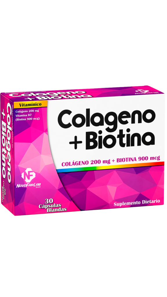 COLAGENO + BIOTINA COLAG 200MG + BIOTINA 900MG NOVOFAR