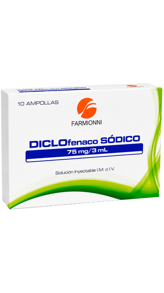 DICLOFENACO 75MG/3ML SOL INY CJ X 10 AMP FARMIONI
