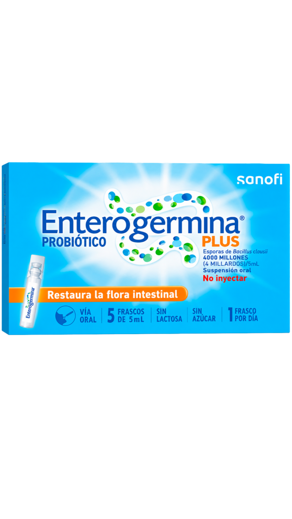 ENTEROGERMINA PLUS 5 AMP DE 5ML