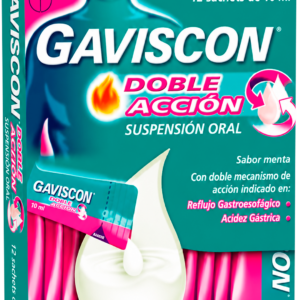GAVISCON DOBLE ACCIÓN 12 SACHETS DE 10 ML