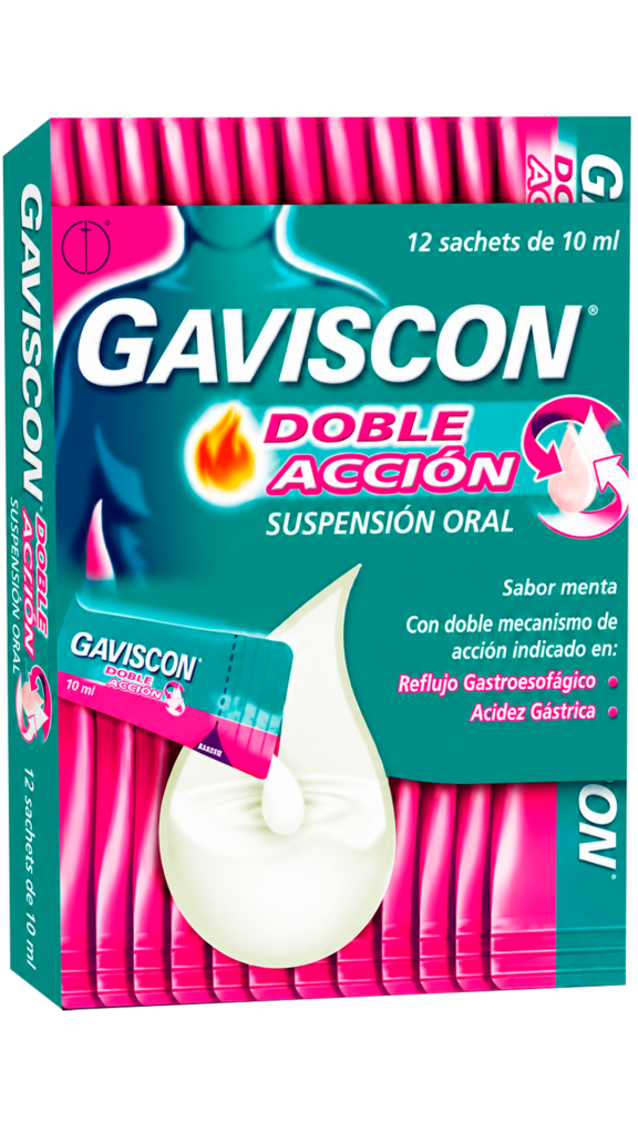 GAVISCON DOBLE ACCIÓN 12 SACHETS DE 10 ML