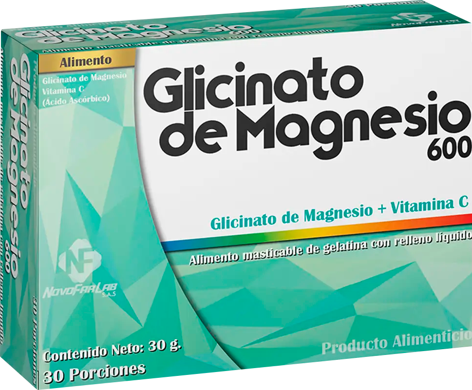 GLICINATO DE MAGNESIO CJ X 30 CP NOVOFAR