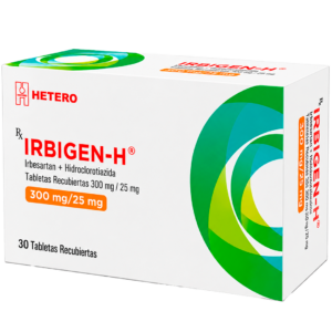 IRBIGEN-H IRBESARTAN+ HIDLOCLOROTIAZIDA 300MG/25MG CJ X 30 TAB