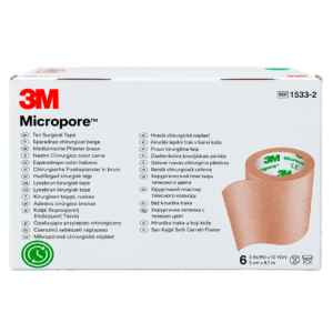 MICROPORE 3M 2 CJ X 6 COLOR PIEL