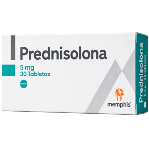PREDNISOLONA 5 MG CJA 30 TB MEMPHIS