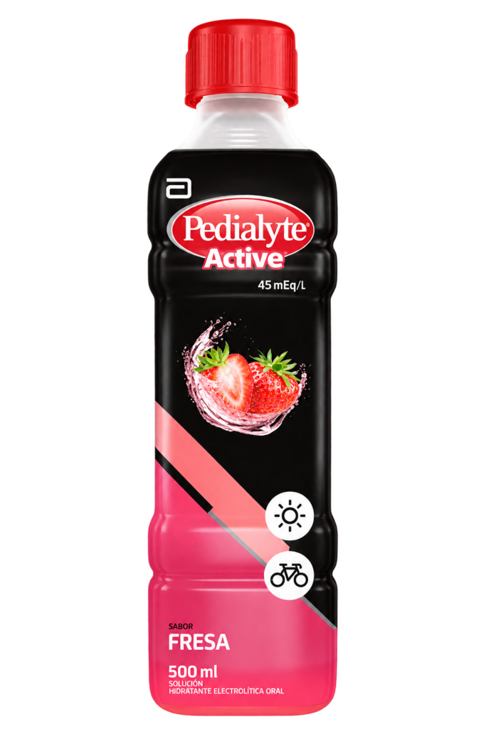 PEDIALYTE FRESA + ZINC 45 MEQ FCO X 500ML