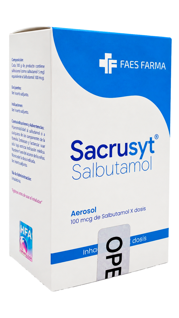 SALBUTAMOL SACRUSYT 100MCG INHALADOR