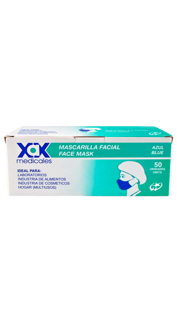 TAPABOCA RESORTE AZUL CJ X 50
