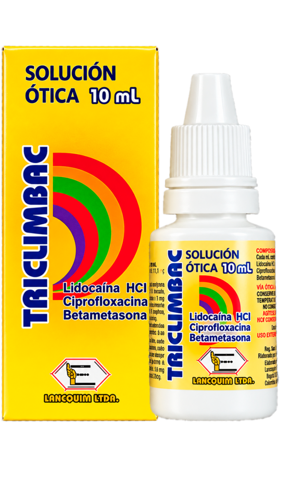 TRICLIMBAC SOLUCION OTICA X 10ML (LIDOCA+CIPROFLO+BETA)